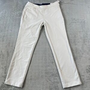 Peter Millar Womens PantsWomens Size 8 Off White Dynamite Technical Stretch‎